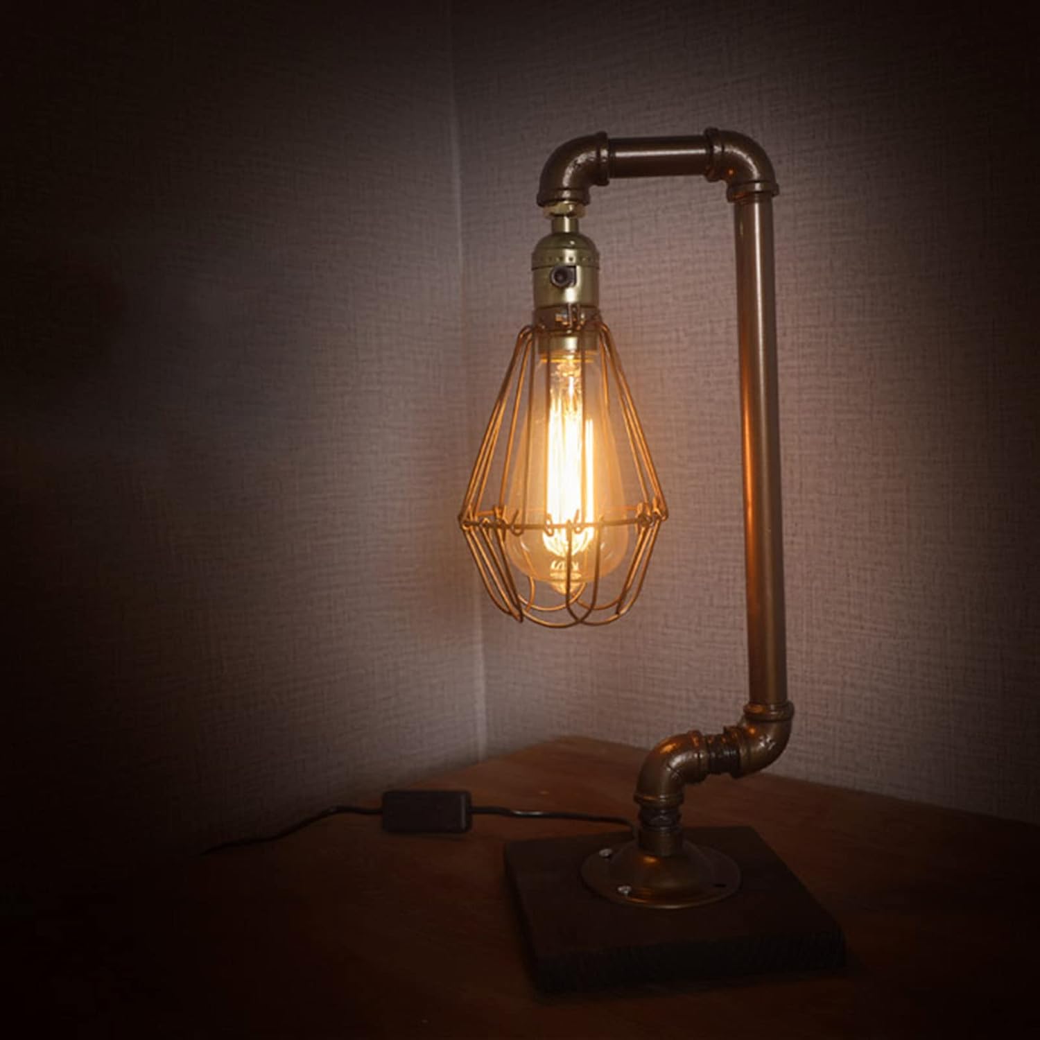 Industrial Vintage Metal Table Lamp – Retro Design Light in Loft Style
