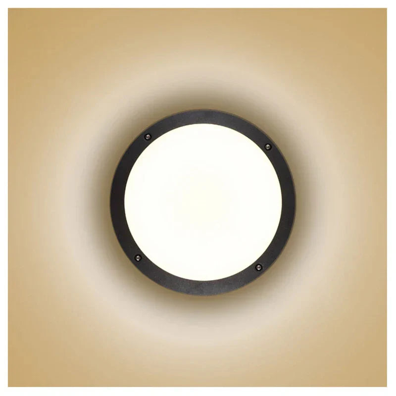 Round LED Wall Light for Outdoors – Weatherproof Outdoor Lighting for Wall Mounting