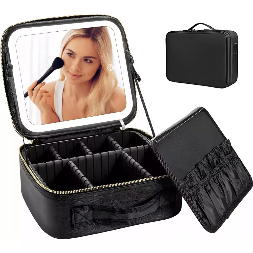 Sleek Mirrored Vanity Organizer
