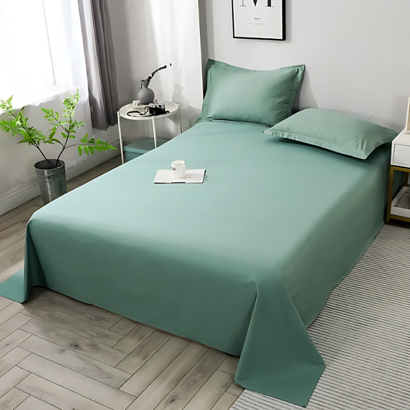 Luxurious Flat Sheet Made from Organic Cotton – Soft, Breathable Sheet for Ultimate Sleep Comfort