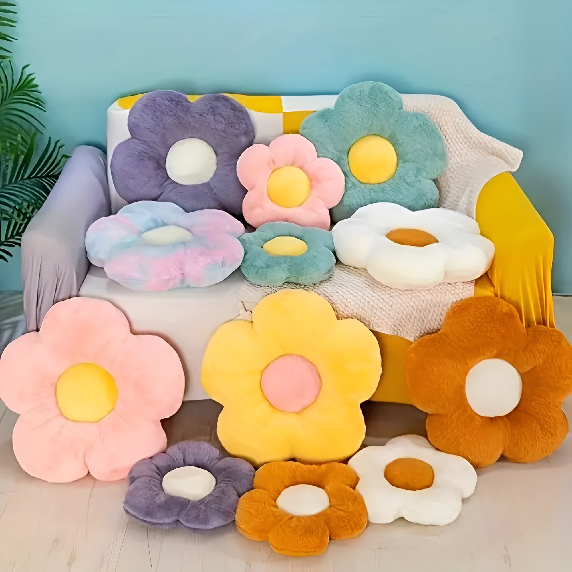 Floral Shaped Floor Pillow