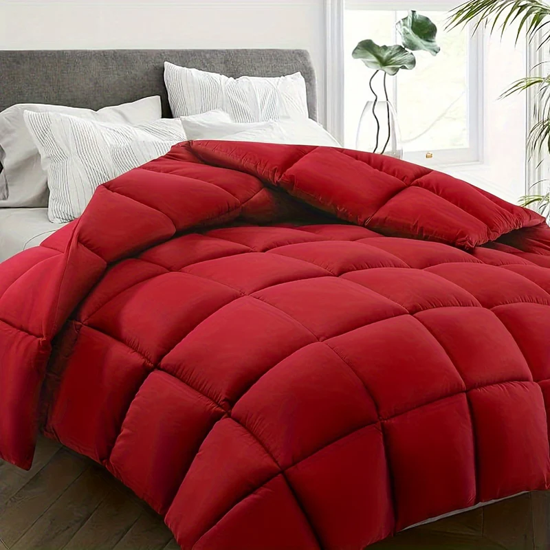 Lightweight, Cozy All-Season Polyester Duvet – Ideal for Restful Sleep