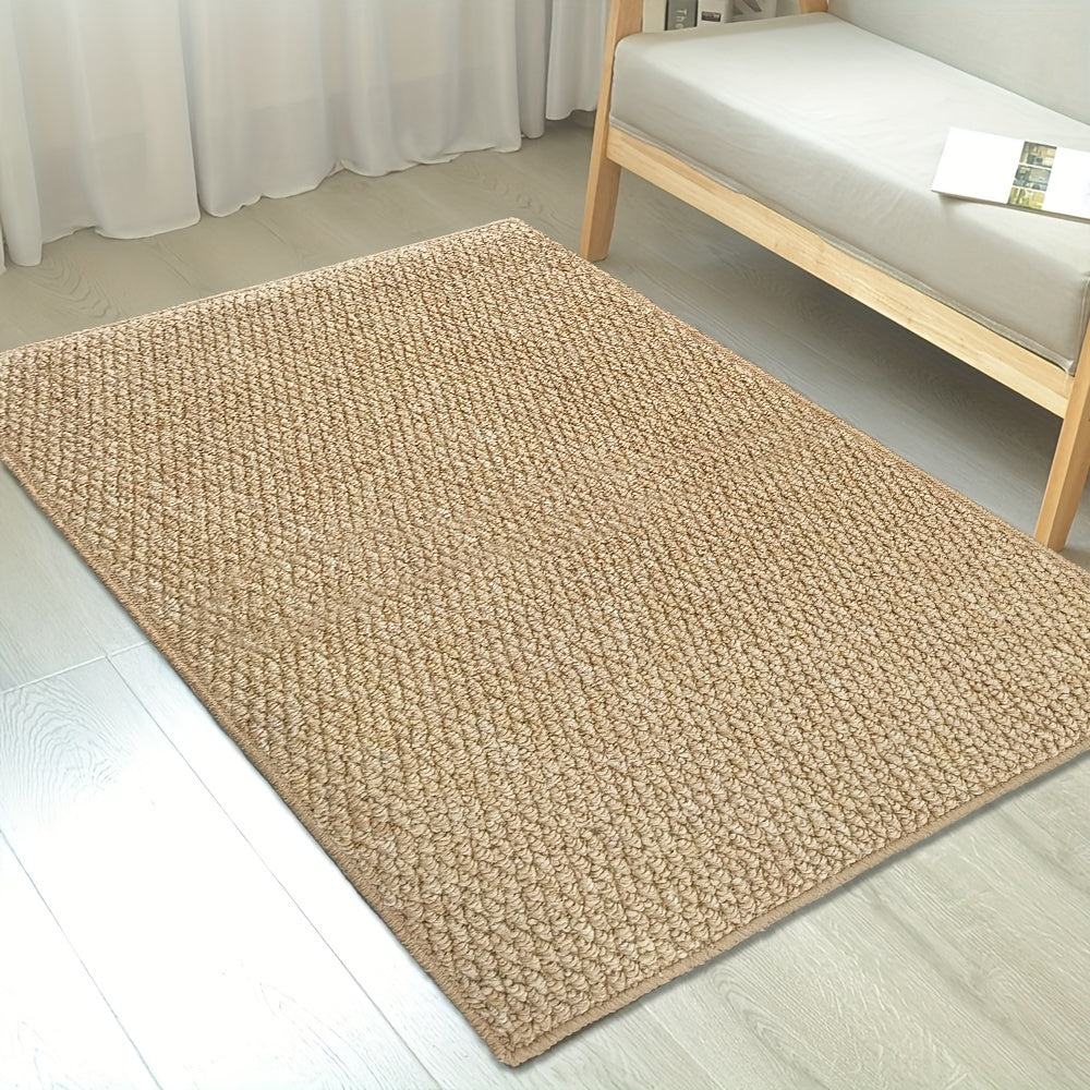 Jute-Look Door Mat – Soft, Absorbent, and Easy to Clean, Ideal for Indoor and Outdoor Use