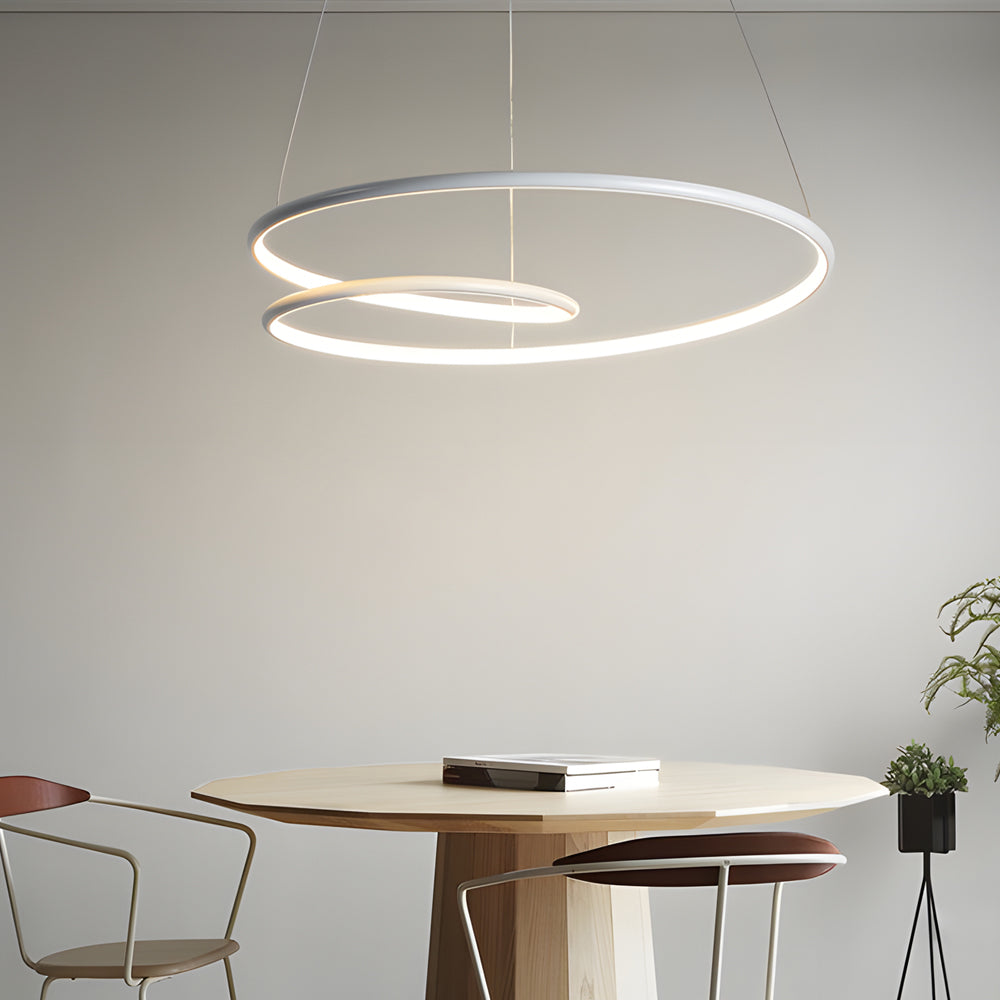 Modern LED Chandelier with Dimming Function – Pendant Light for Dining Room and Living Room