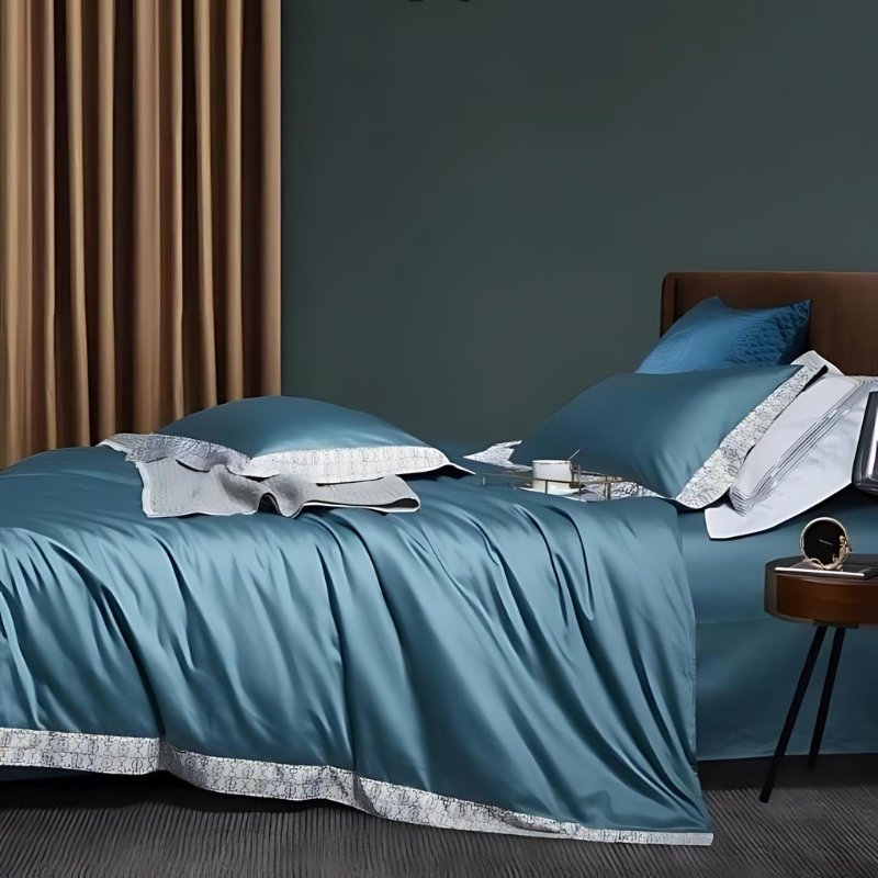 Luxurious Duvet Cover Set Made of Egyptian Cotton in Elegant Design for Dreamy Sleep Comfort