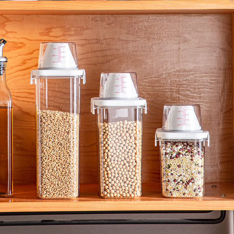 Airtight Storage Container with Spout – BPA-Free Food Storage Box for Grains and Rice