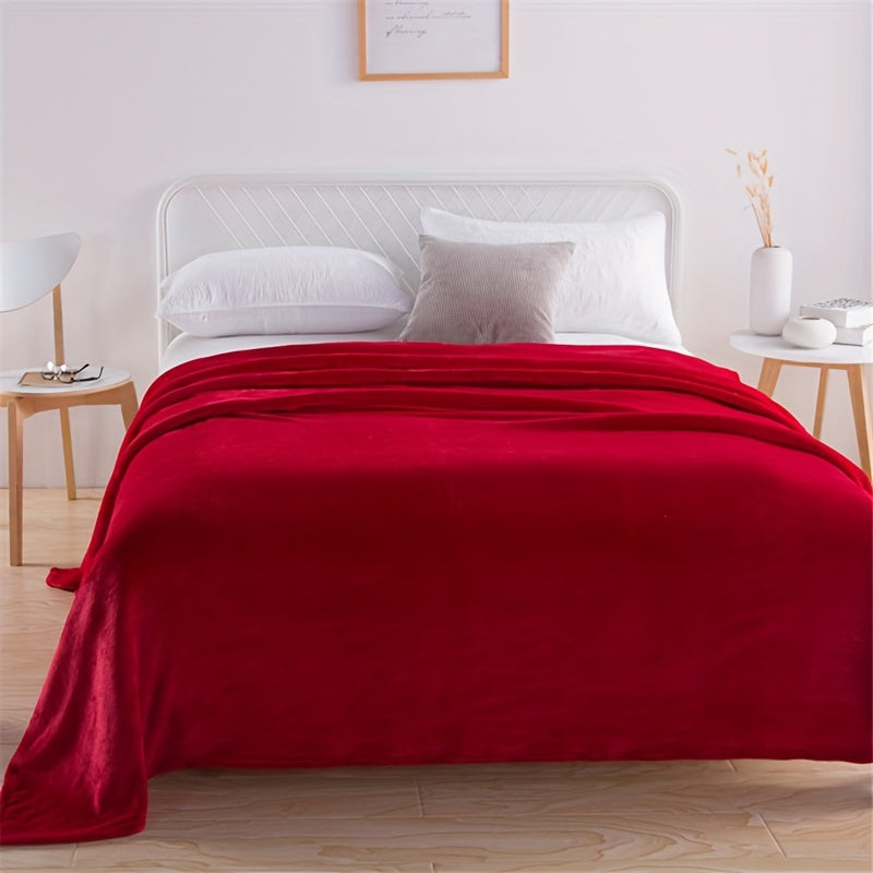 Cozy Red Flannel Blanket – Luxury and Comforting Warmth for Cozy Nights