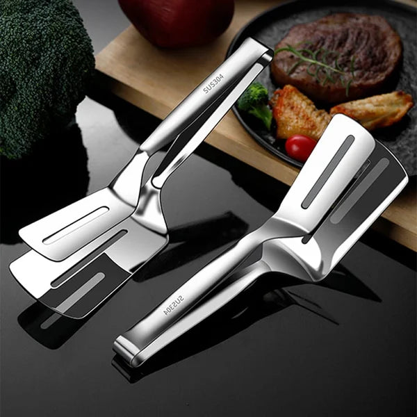 Versatile Stainless Steel Kitchen Spatula – Ideal for Meat, Fish, and Vegetables