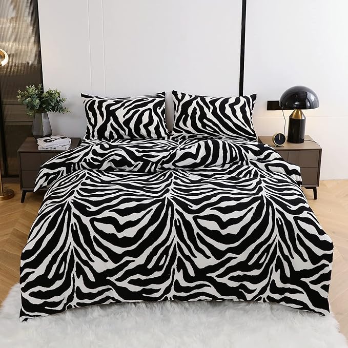 Luxurious Bedding Made from Egyptian Cotton with Zebra Pattern for Stylish Bedrooms