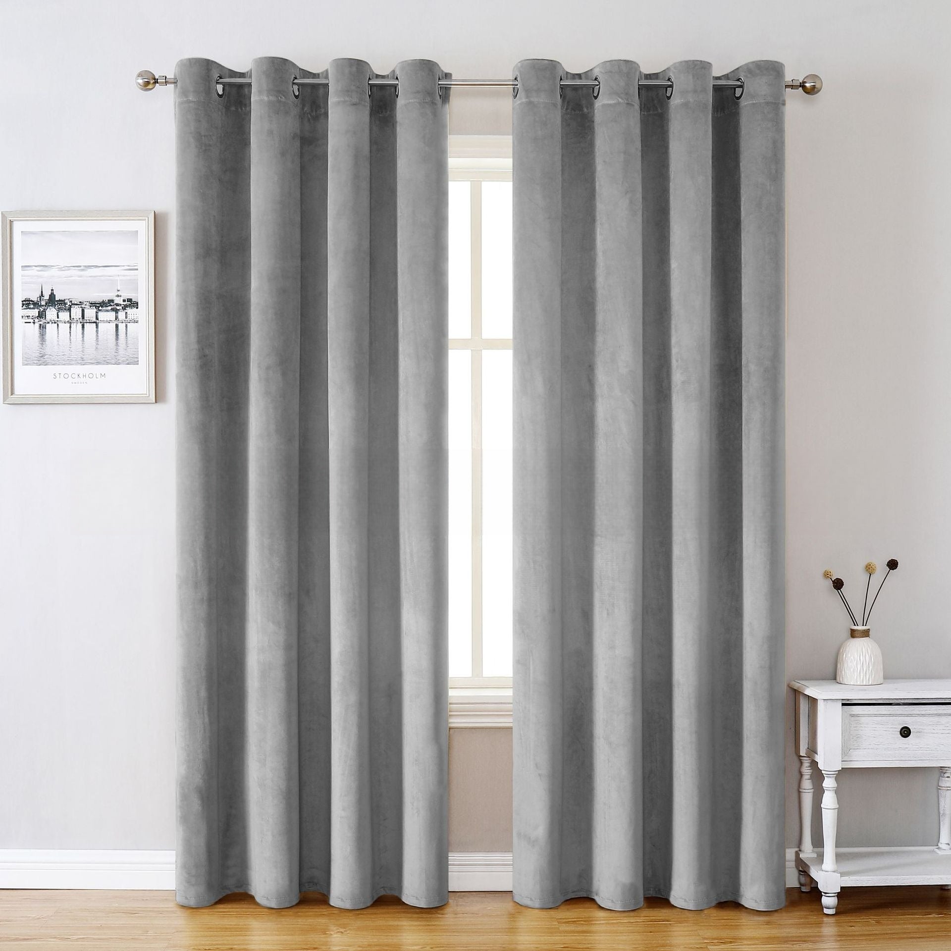 Thermal Velvet Curtains, Blackout and Insulating for Bedrooms