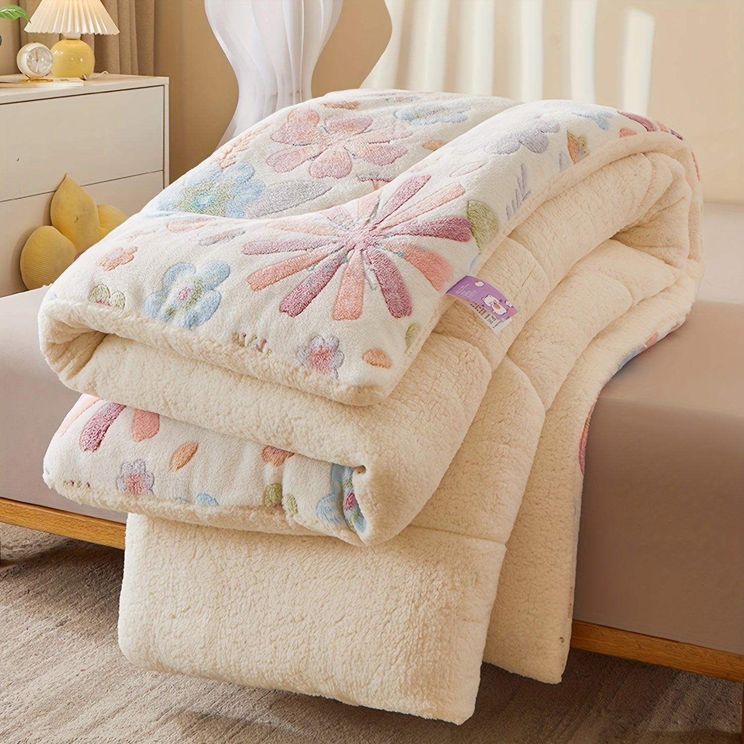 Elegant Blanket with Floral Design – Soft, Warm Blanket for Cozy Nights