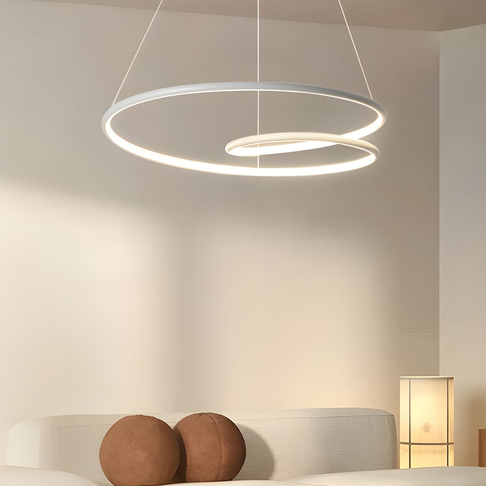 Modern LED Chandelier with Dimming Function – Pendant Light for Dining Room and Living Room