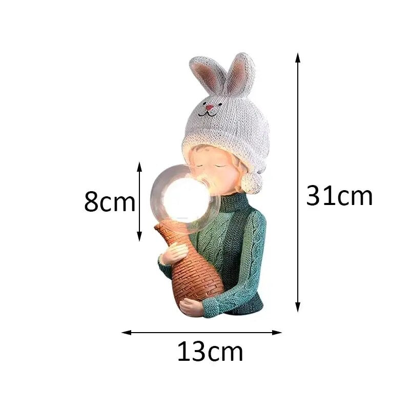 Children's Creative Resin Table Lamp – Cute Decorative Lighting for the Children's Room