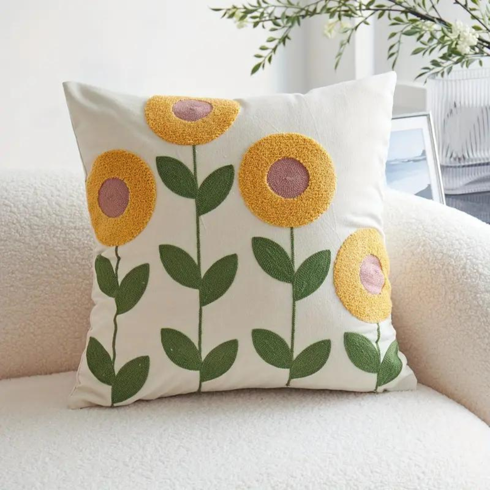 Nature Inspired Soft Decorative Cushion Cover