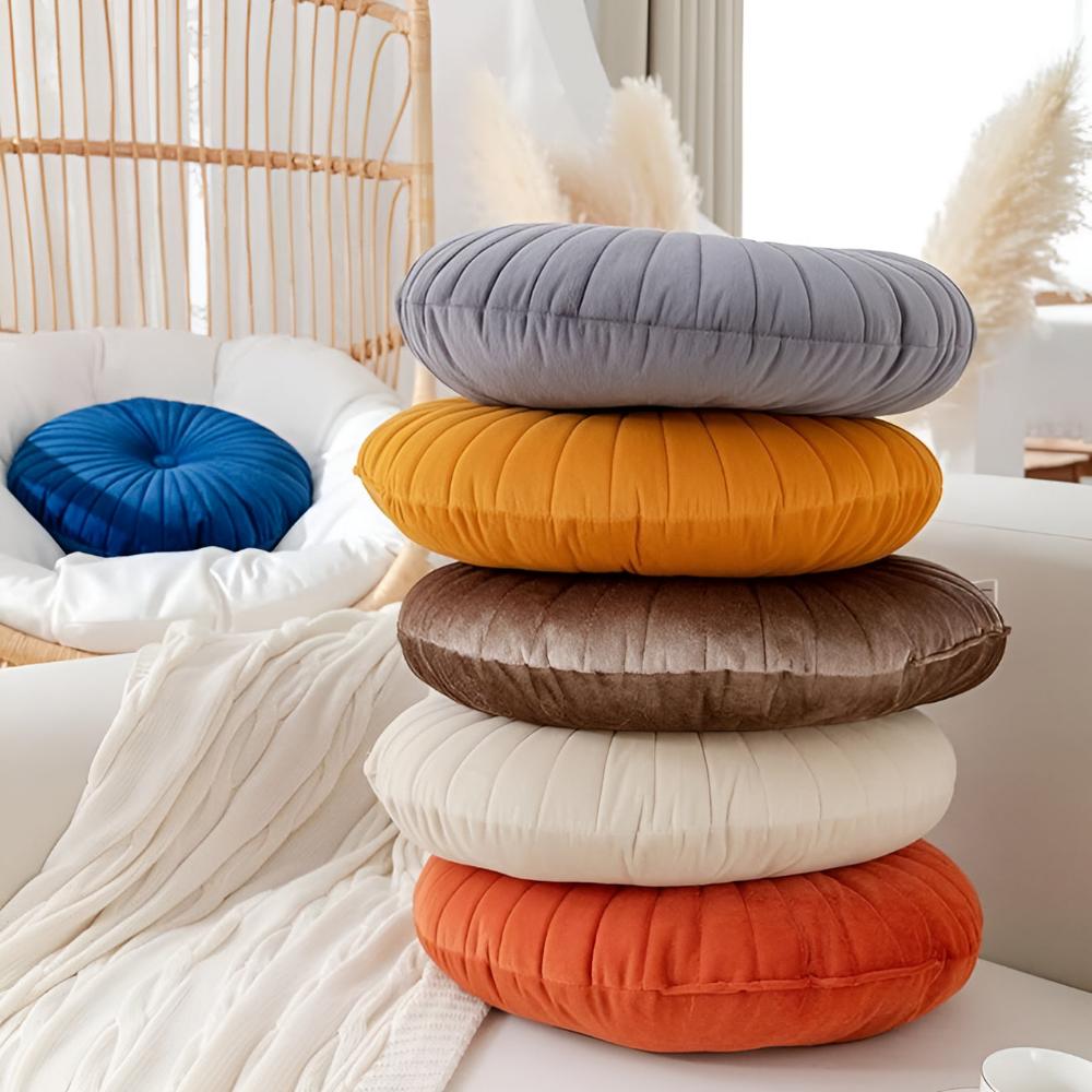 Cozy Pumpkin-Shaped Pillow