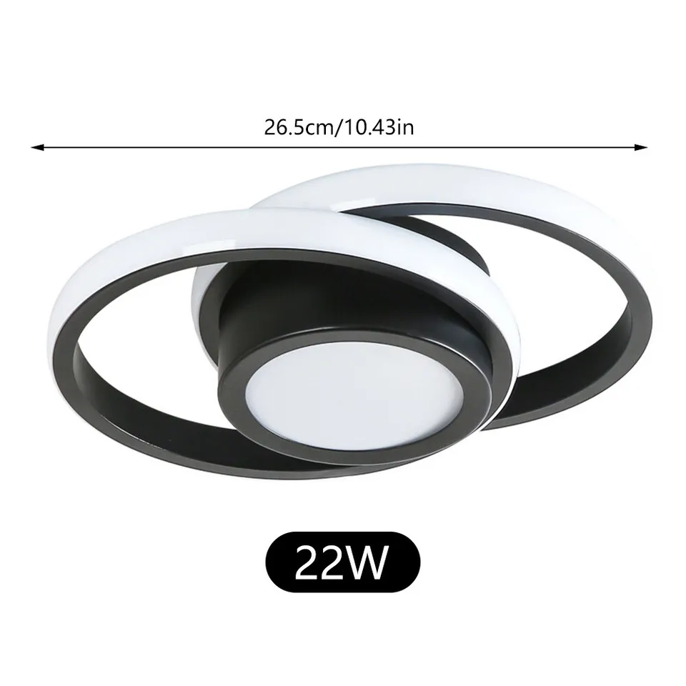 Modern Minimalist Halo Duo Ceiling Light