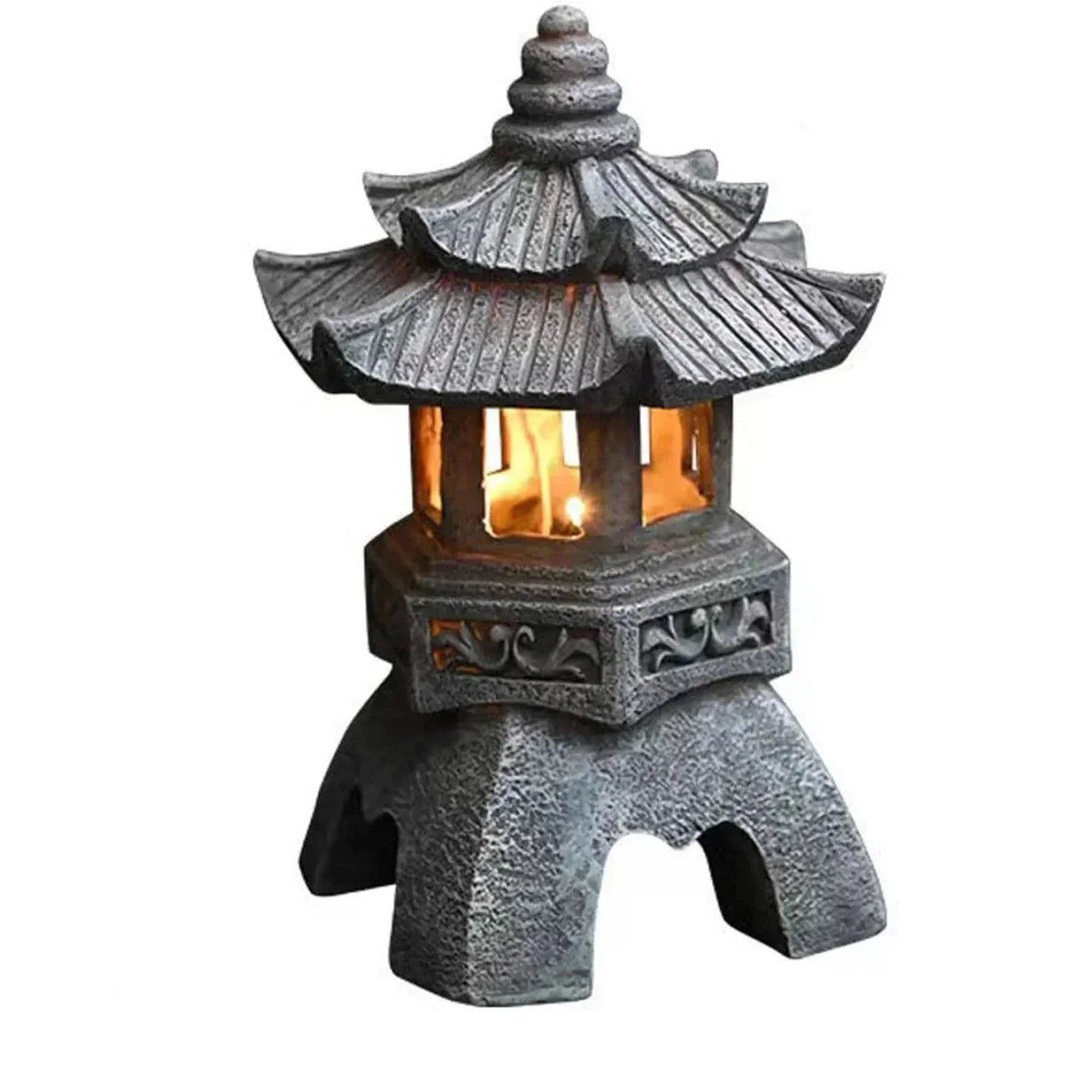 Japanese Garden Lantern – Weatherproof LED Outdoor Lighting for Zen Gardens