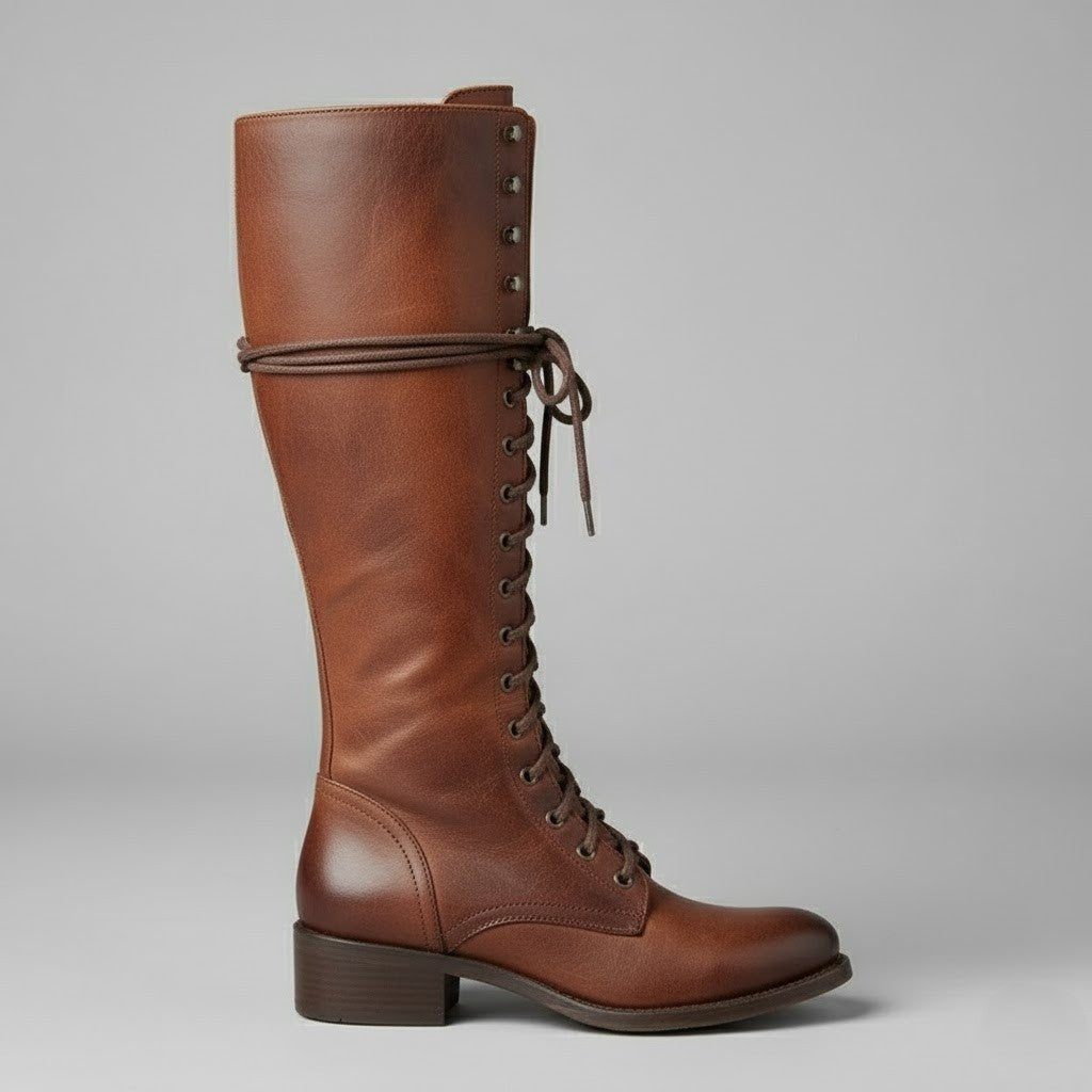 Women's Winter High Boots | Lace Up