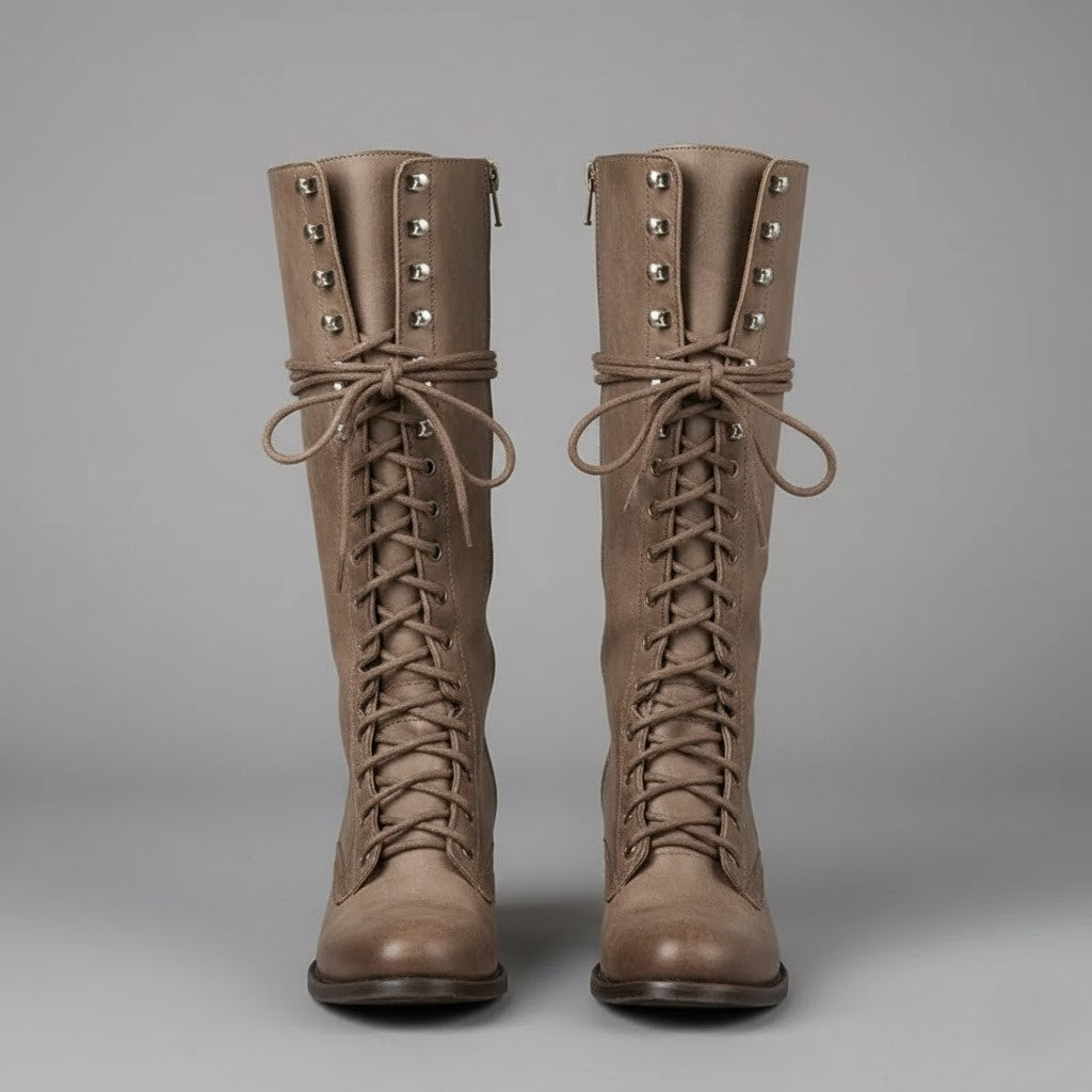 Women's Winter High Boots | Lace Up