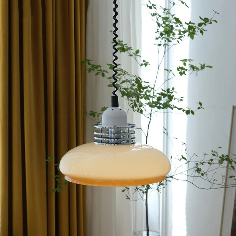 Bauhaus Pendant Lamp Made of Glass for Modern, Minimalist Design