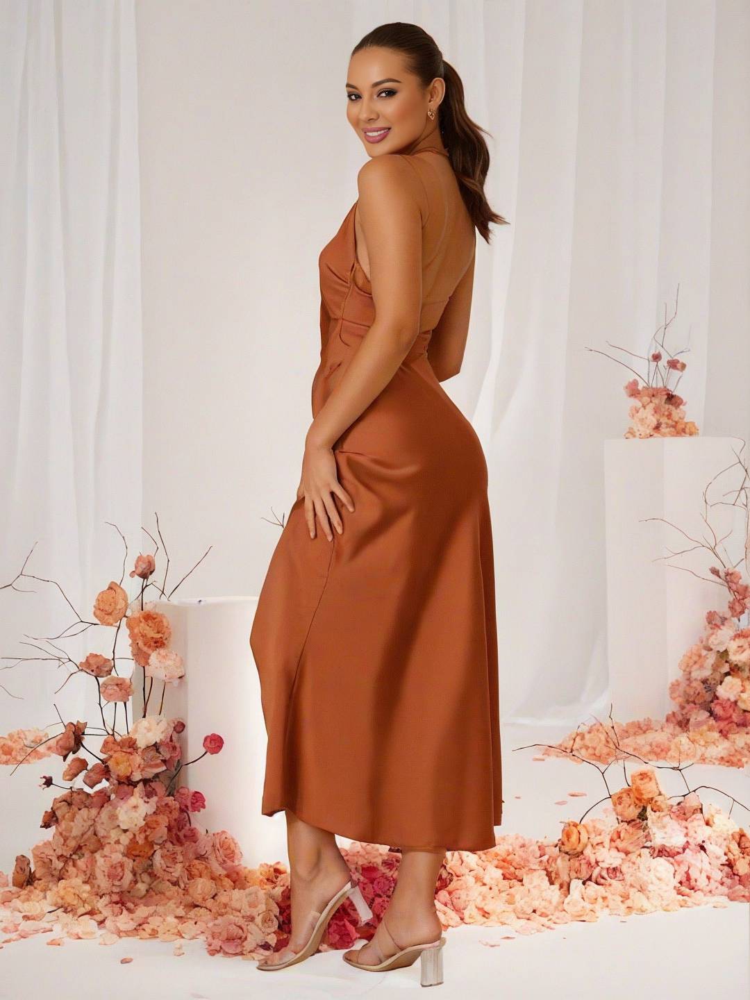 Women's Wrap Wedding Guest Dress | Midi