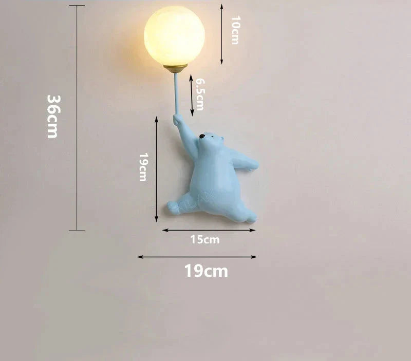 Cartoon Wall Light for Children's Room – LED Wall Lamp for Kids