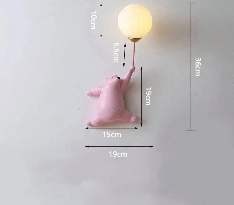 Cartoon Wall Light for Children's Room – LED Wall Lamp for Kids