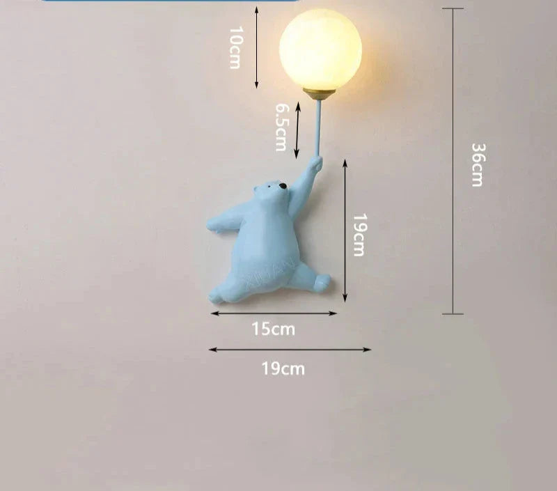 Cartoon Wall Light for Children's Room – LED Wall Lamp for Kids