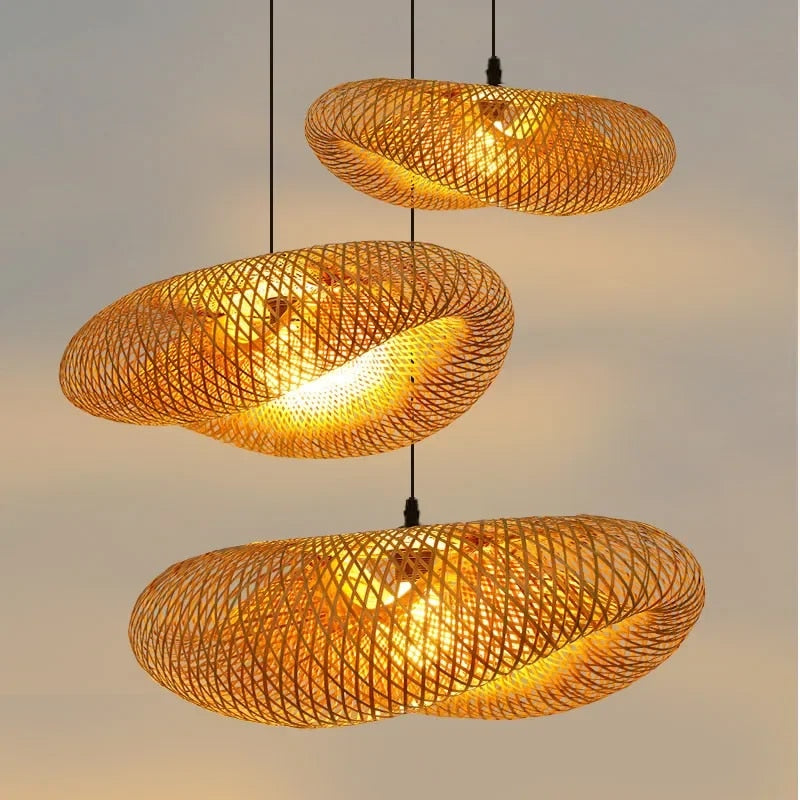 Handcrafted Woven Pendant Light