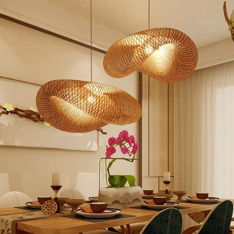 Handcrafted Woven Pendant Light