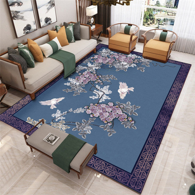 Elegant Living Room Carpet with Butterfly Design – Luxurious, Non-Slip Carpet for Stylish Decor