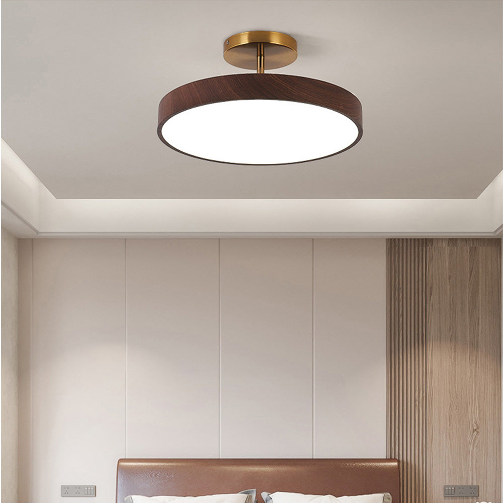 Modern Glow LED Semi-Mount Ceiling Light