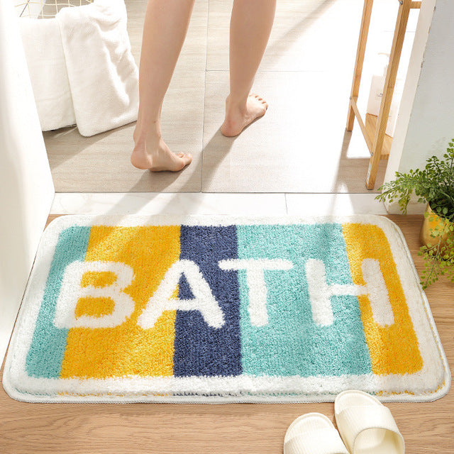 Colourful and Soft Bath Mats – Non-Slip Bath Mats for Bathrooms and Entryways