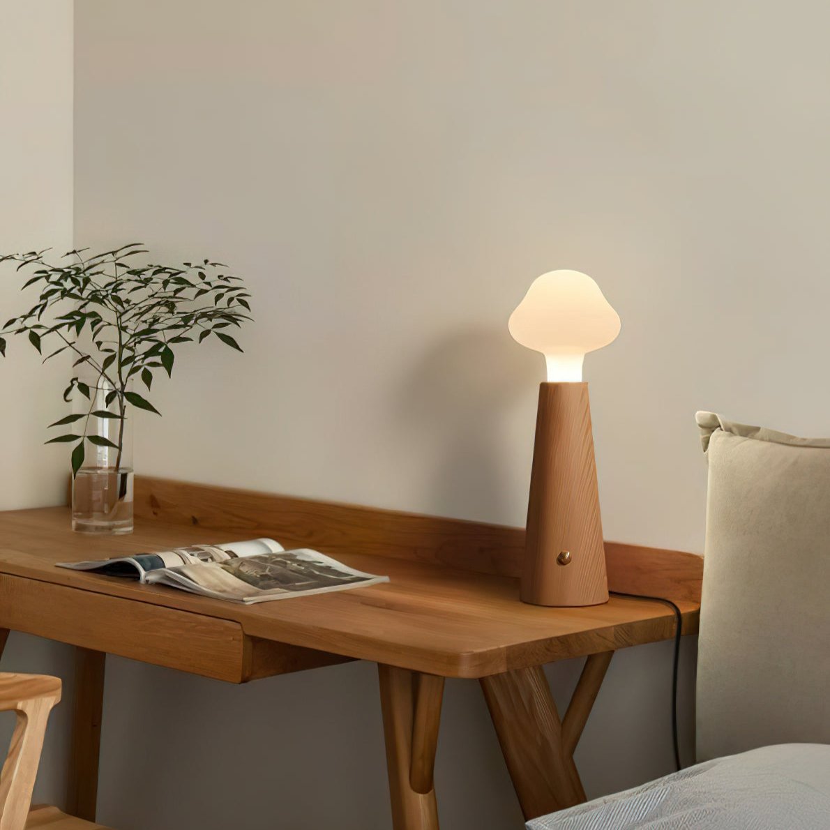 Table Lamp in Poetic Design - Modern LED Lamp for Atmospheric Lighting, Ideal as a Decorative Light for Living Room and Bedroom