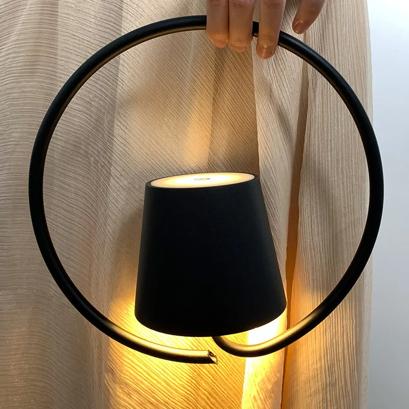 Portable LED Hanging Lamp in Modern Design – Minimalist Light for Living Room & Outdoor