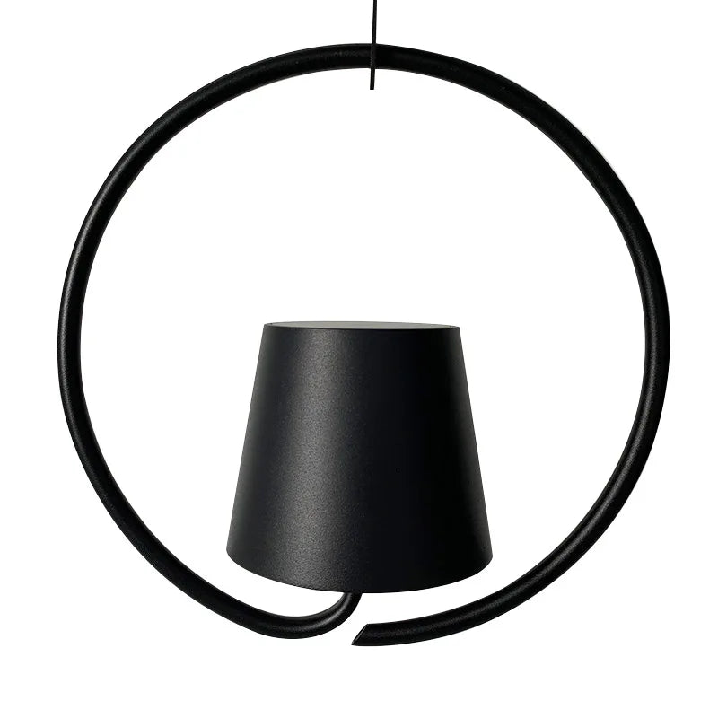 Portable LED Hanging Lamp in Modern Design – Minimalist Light for Living Room & Outdoor