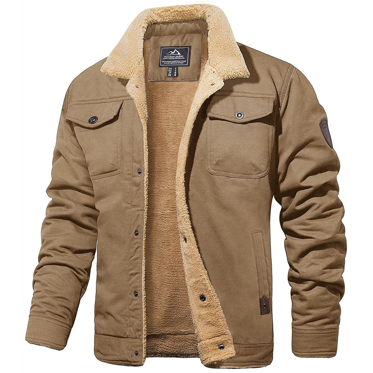 Men's Winter Warm Jacket | Button Down
