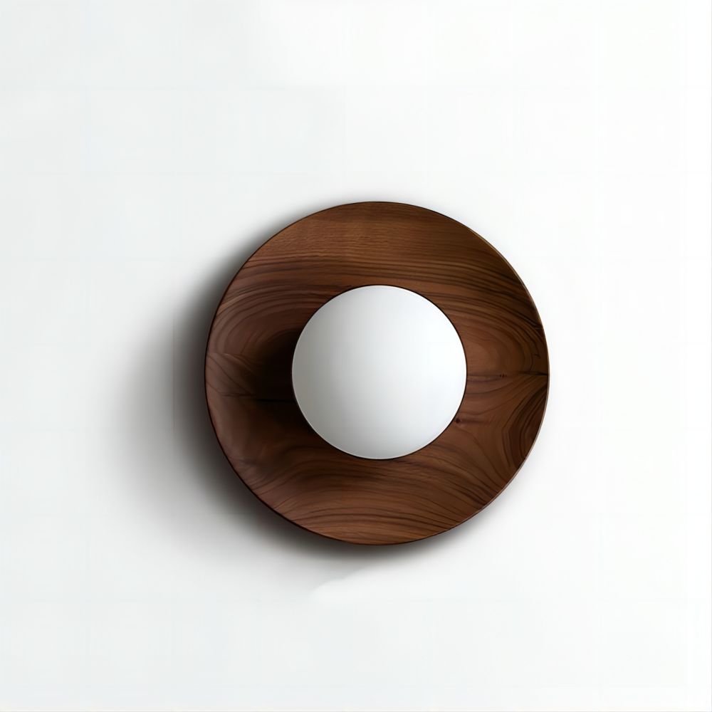 Wall Light Made of Natural Wood and White – Simple and Elegant Design for Modern Spaces