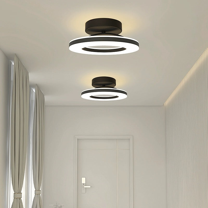 Modern Round LED Ceiling Light for Stylish Hallways