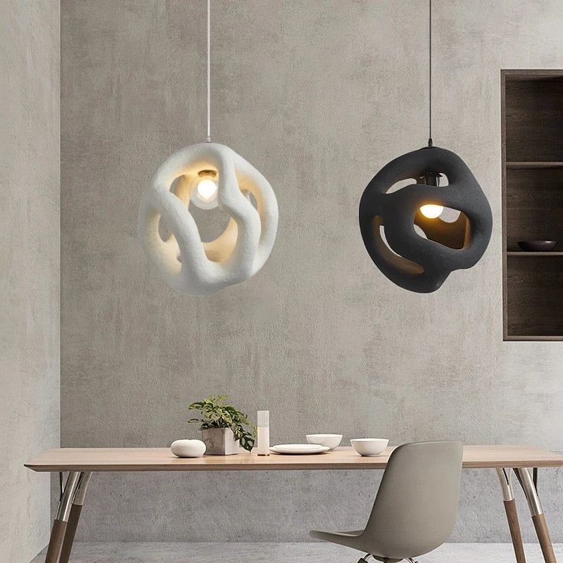 Wabi Sabi Pendant Light – Modern Asymmetrical Hanging Lamp in Minimalist Design