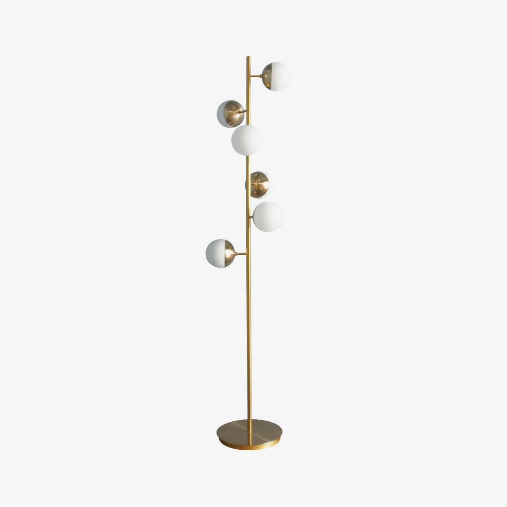 Modern LED Floor Lamp with Globe Lights – Gold Design Lamp for Living Room