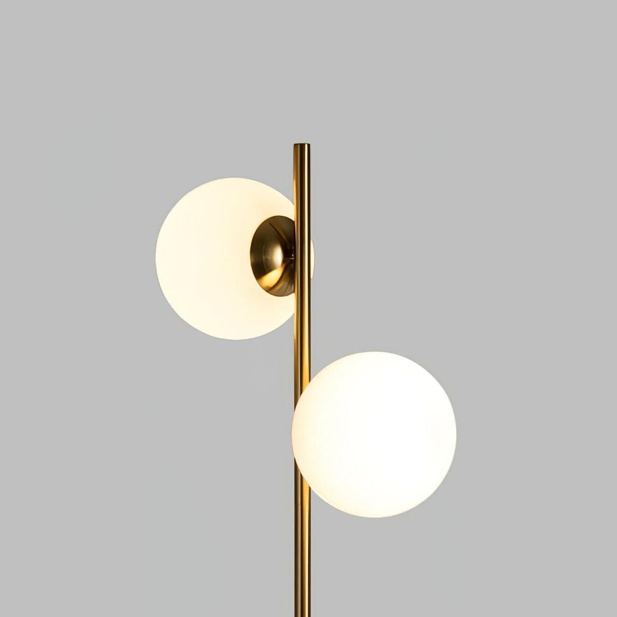 Modern LED Floor Lamp with Globe Lights – Gold Design Lamp for Living Room