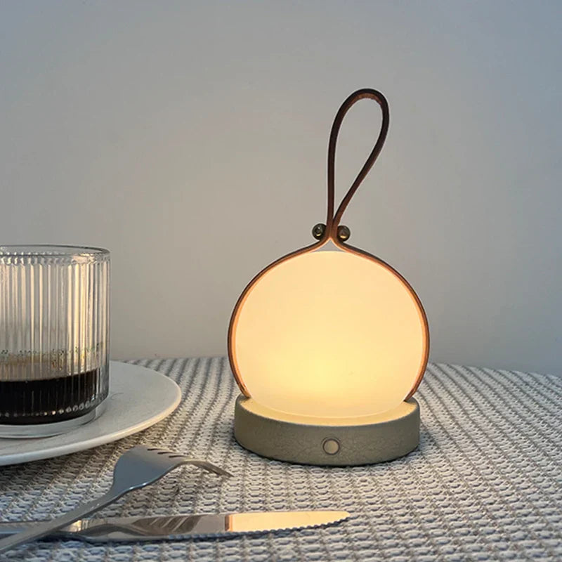 Decorative Wireless LED Lantern – Portable Table Lamp with Warm Light for Indoor Use