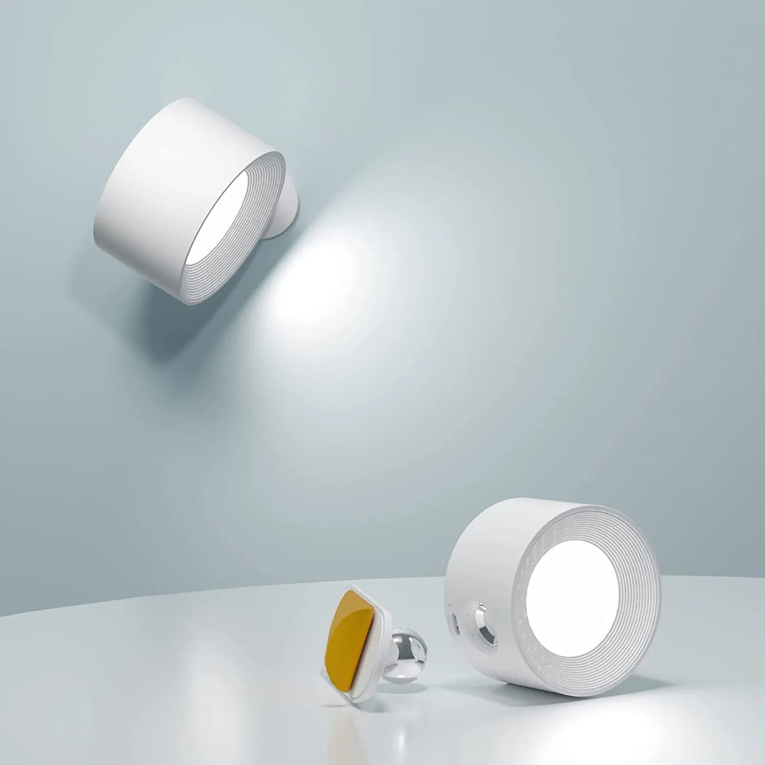 Wireless LED Wall Light for Adhesive Mounting, Flexible Wall Light for Indoor & Outdoor Use