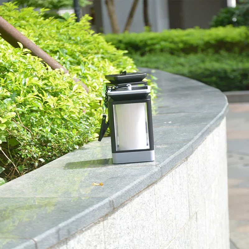 Solar-Powered Flame Lantern with LED – Weatherproof Outdoor Light for Garden, Terrace and Balcony