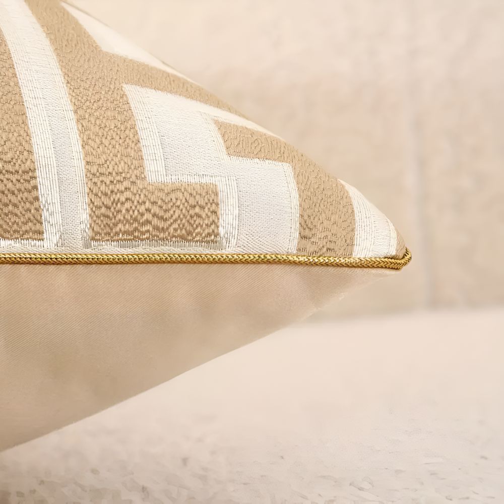 Geometric Design Textured Cushion Cover