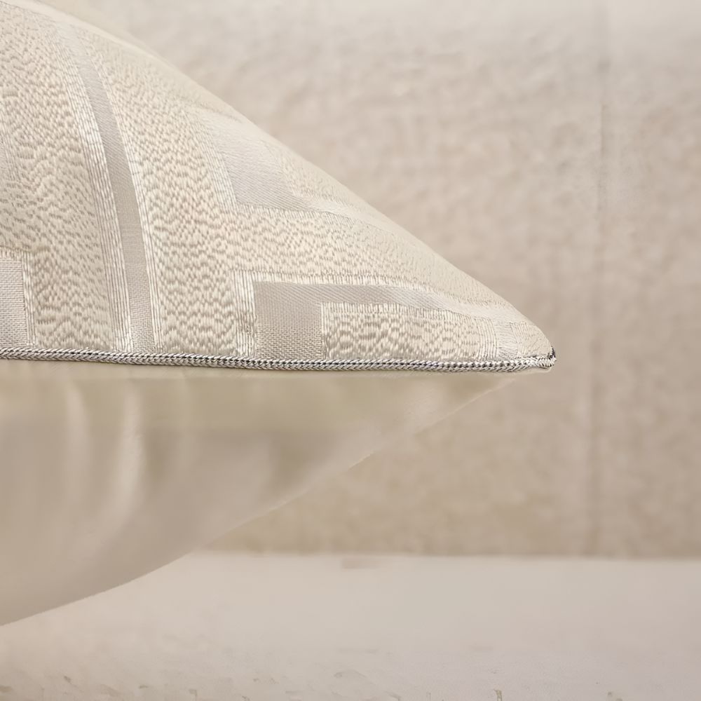 Geometric Design Textured Cushion Cover