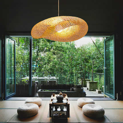 Handcrafted Woven Pendant Light