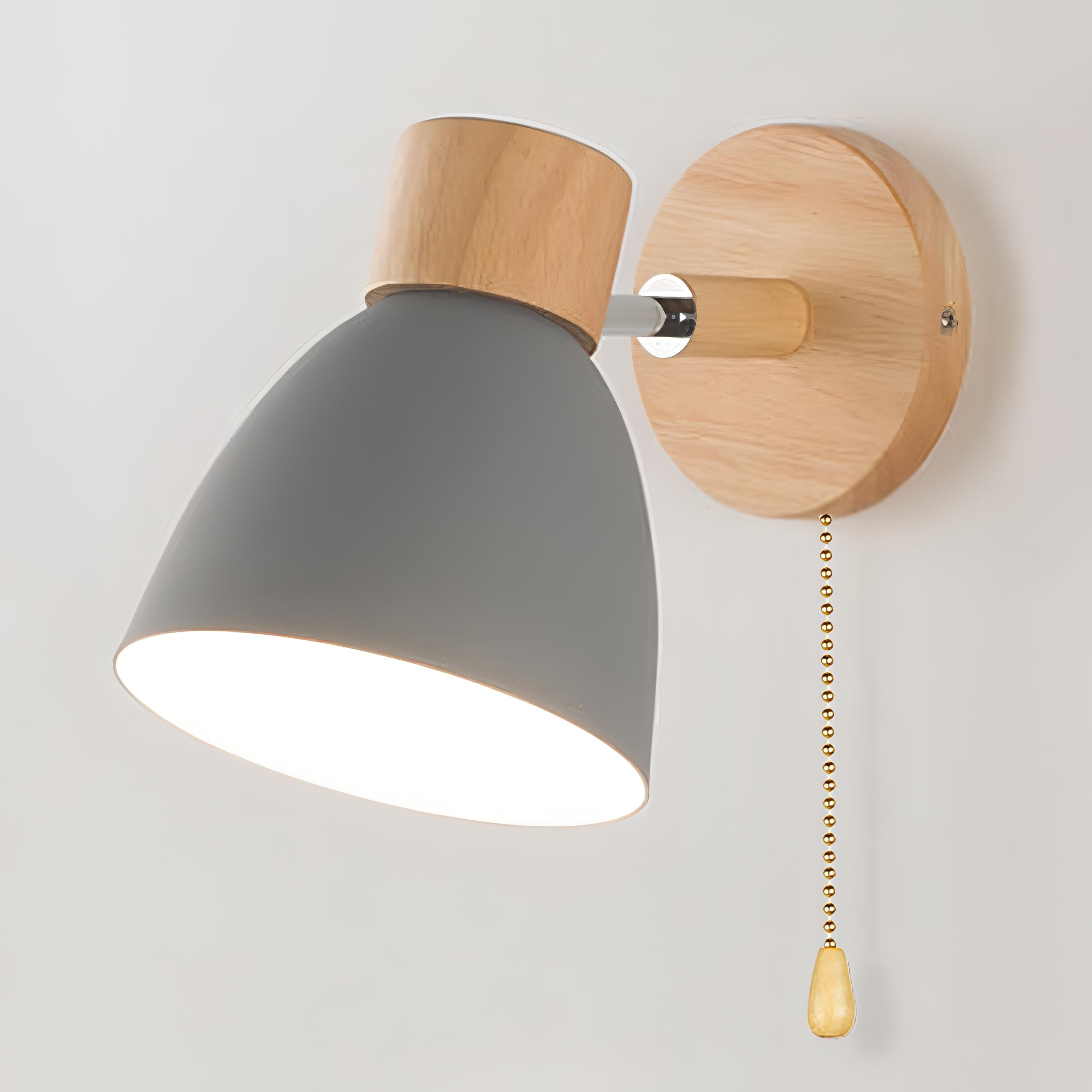 Scandinavian Wall Lights with Pull Switch