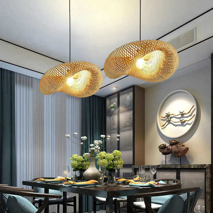 Handcrafted Woven Pendant Light